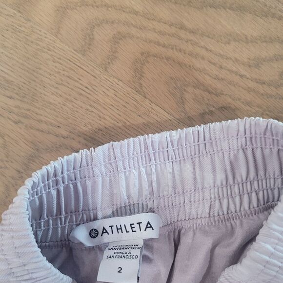 NWOT Athleta Brooklyn Lined Joggers‎ In Camo Lux Shasta Purple Size 2 - Picture 10 of 10